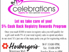 Herbergers sale flyer.